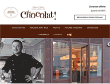 Tablet Screenshot of chocolat-thermesmarins.com
